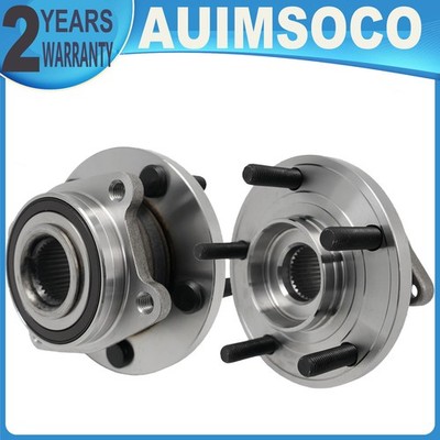 Par Cubo Rodamiento Rueda Delantero For 11-14 Chrysler 200 08-14 Dodge Avenger