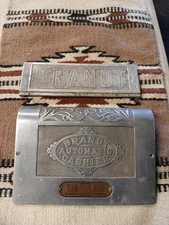 Antique Ornate 1930 ? Brandt Automatic Cashier Coin Change Cash Register Front