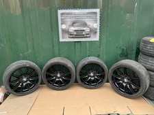 Genuine BMW MV4 19" Alloy Wheels: GLOSS BLACK E90 E91 E92 E93  + Tyre