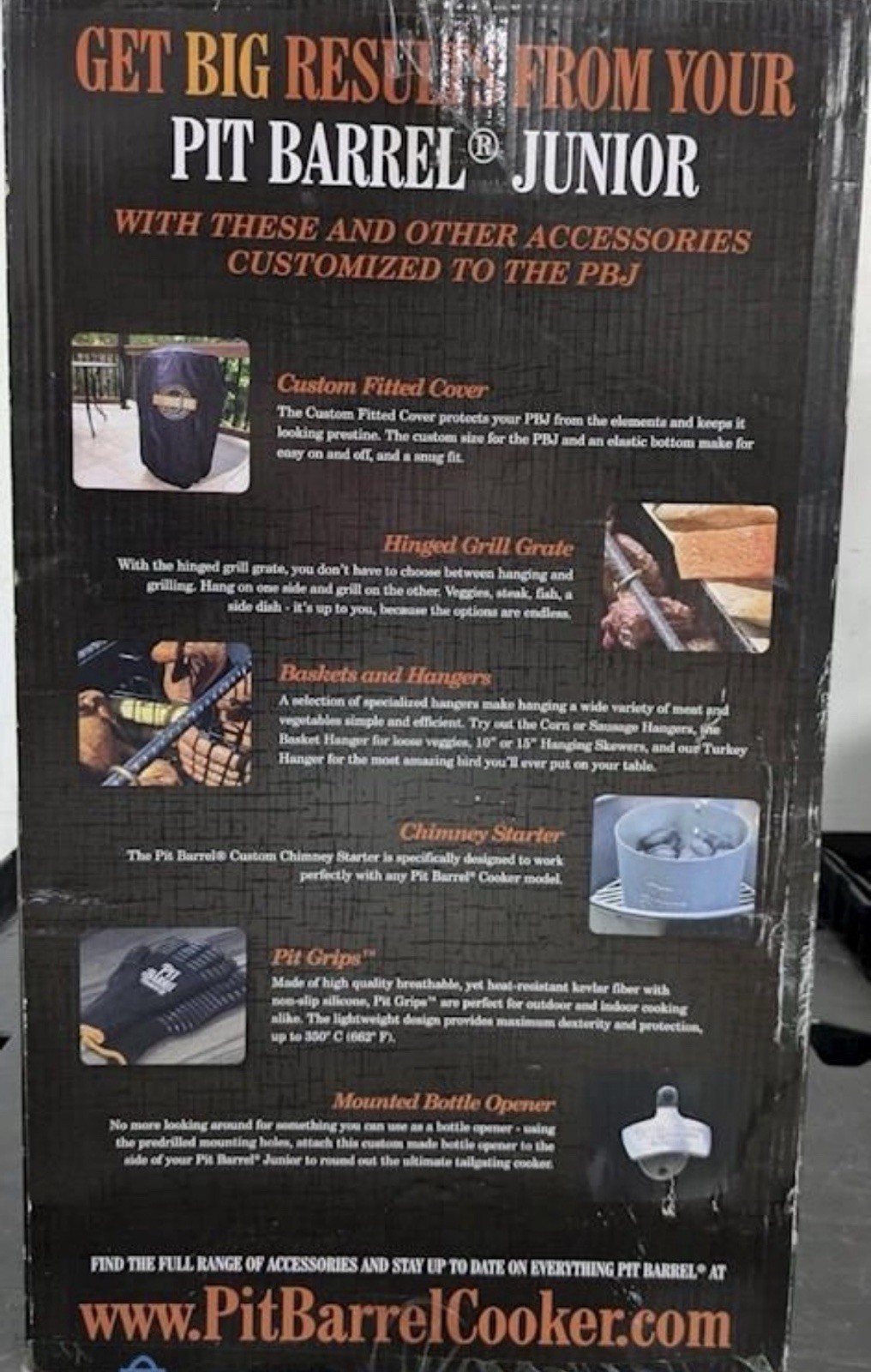 14 in. Pit Barrel Junior Charcoal Smoker Package Black