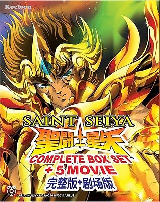 DVD Japan Anime SAINT SEIYA Complete Boxset + 5 Movie +Series English  Subtitle*