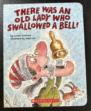There Was An Old Lady Who Swallowed A Bell! Board Book - New