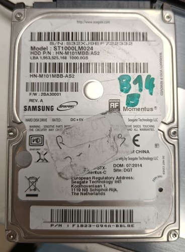 Disque Dur Portable Toshiba 1To - Modèle MQ01ABD100, 2,5", Testé 100% Fonctionnel