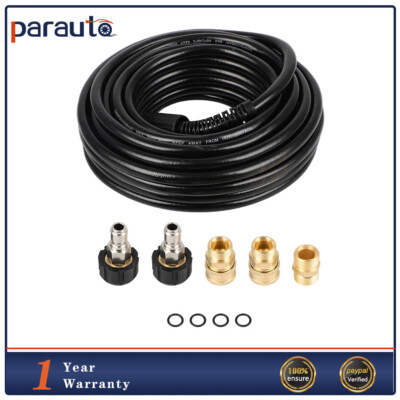 #ad 50ft High Pressure Washer Hose 3200 PSI M22 14MM Power Washer Extension Hose $40.39