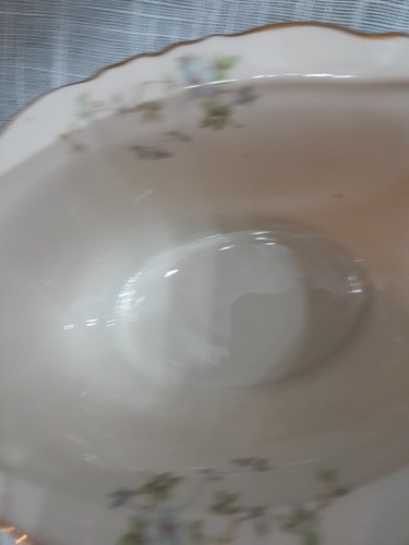 Syracuse Federal Shape China Gravy boat w attached Underplate Stansbury pattern - Picture 7 of 7