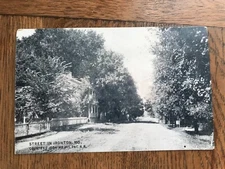 Street in Ironton Missouri Postcard Iron Mt Missouri Pacific Railway