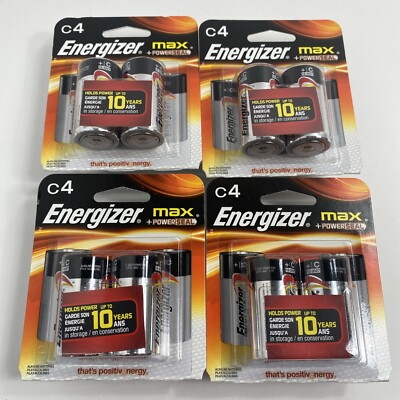 Energizer Max C Batteries, Premium Alkaline C Cell Batteries (16 Battery Count)
