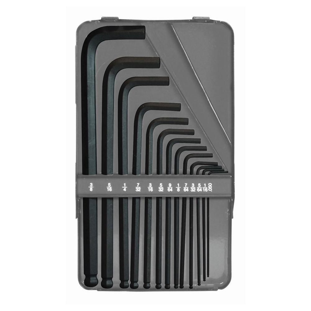 Bondhus MBLX13 13 Piece Long Ball Ended Hexagon Key Set .050"" - 3/8"" AF