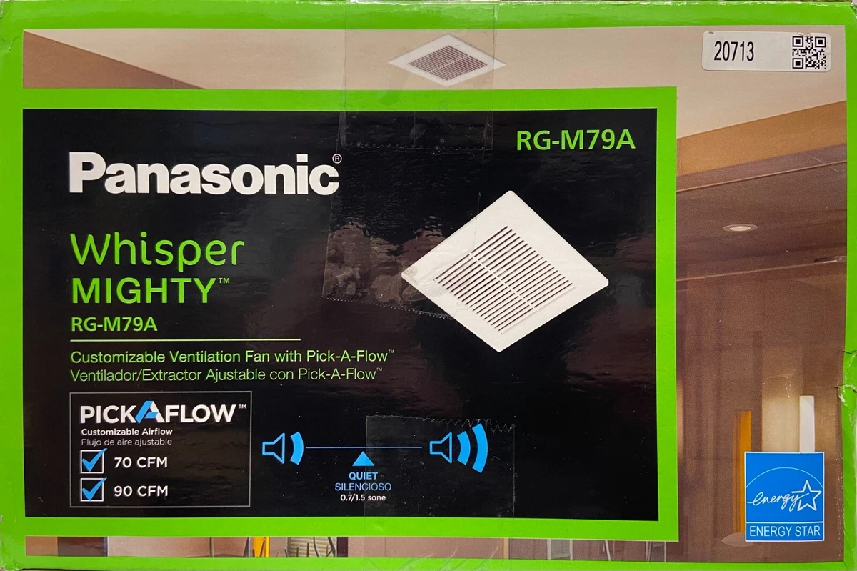 Panasonic Whisper Mighty Pick a floe 70/90 CFM Bath Exhaust Fan Ceiling