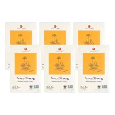 Panax Ginseng Herb Tea by Health King (6 Boxes of 20 Teabags Each)