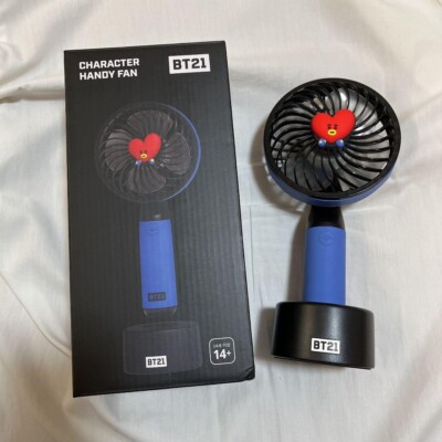 BTS BT21 TATA Character Handy Fan LINE FRIENDS Official Goods Limited black Kpop