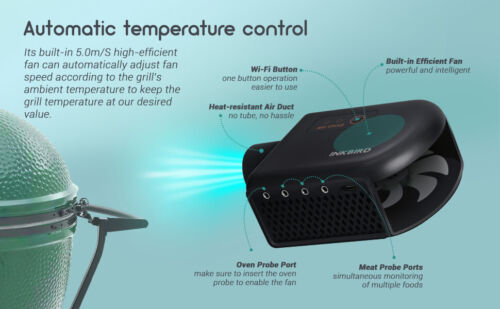 Wi-Fi & Bluetooth BBQ Smoker Temperature Controller with Automatic Smoker Fan, - Picture 17 of 21