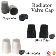 Radiator Valve Cap Universal Replacement Central Cover Valve Plumb 3colour 10pc