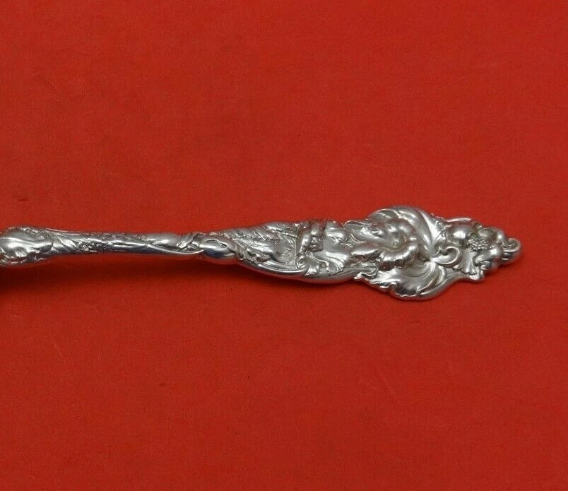 Les Six Fleurs by Reed and Barton Sterling Silver Salad Serving Fork 9 5/8" - Image 2 of 2