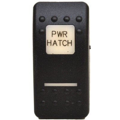 Carling Boat Rocker Switch Actuator Cover | Black PWR HATCH