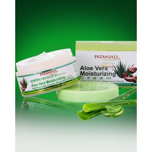 Patanjali 2 x Aloevera + 1 x Shea Butter Moisturiser Cream 50g eBay