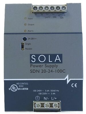 SOLA SDN-20-24-100C PLC Power Supply