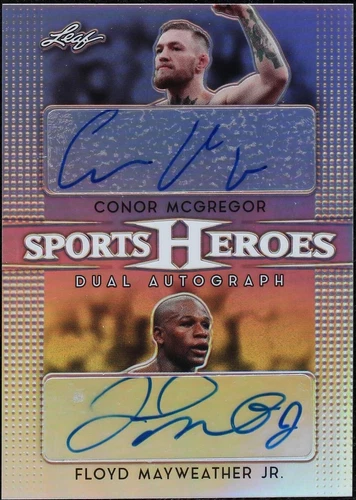 2017 Leaf Metal Sports Heroes - Conor McGregor Floyd Mayweather Jr. #DA-07