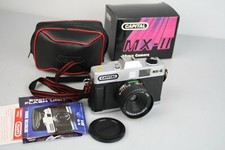 Vintage Capital MX-II 35mm Film Camera 50 mm Lens Black Case Instructions Works