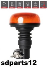 Lampeggiante Girofaro 12-24V 18 Led Asta Flessibile Per Trattori 16W E9 R65 R10