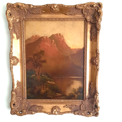 Alfred Fontville De Breanski, Jr. Signed Oil Painting