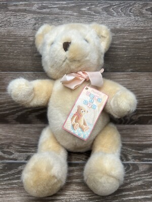 Claire Burke Rock A Bye Cream Teddy Bear 13  Jointed Plush Stuffed Animal