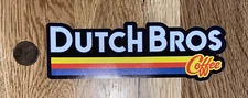 DUTCH Bros STICKER Decal COFFEE Red YELLOW Blue HTF Logo CAR Yeti LAPTOP Classic