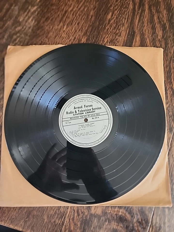 Steve Lawrence Academy Award Losers ARMED FORCES vinyl rare - Image 3 of 4