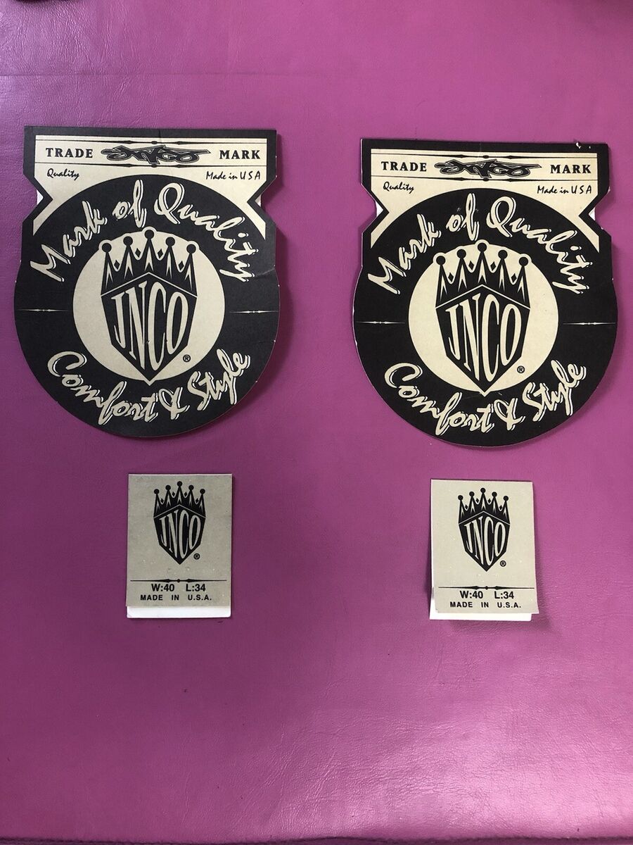 Vintage 90s Y2K Made In The USA JNCO Cardboard Tags Only | eBay Vintage 90s Y2K Made In The USA JNCO Cardboard Tags Only | eBay
