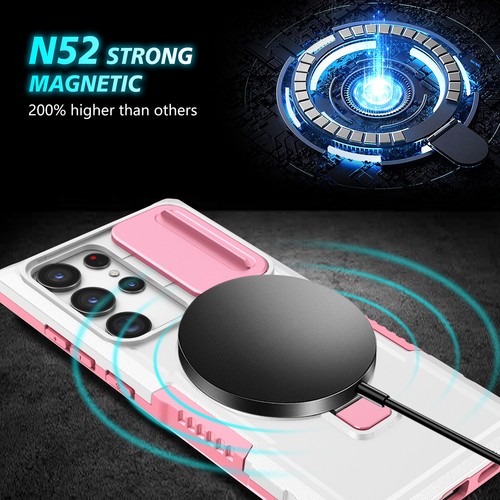 For Samsung Galaxy S25 Ultra S24 S23 S22 FE S20 Magnetic Magsafe Ring Stand Case - Picture 97 of 119