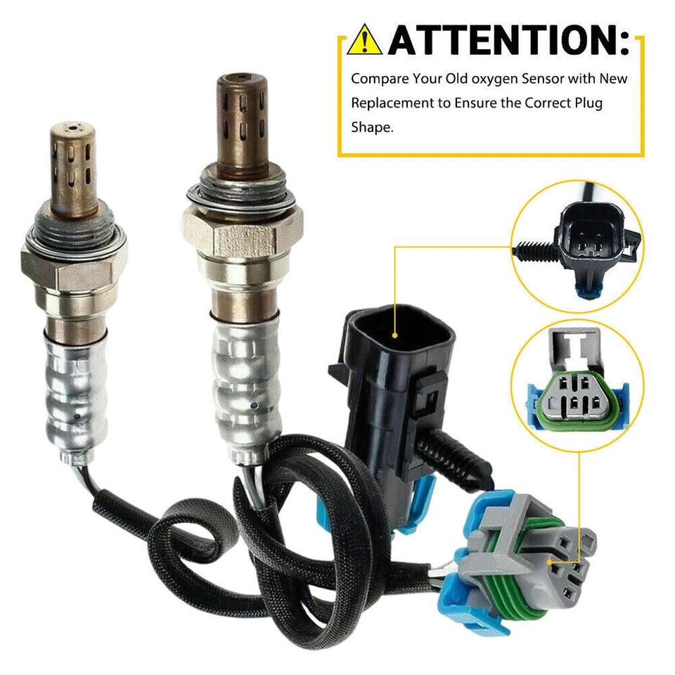 2X Oxygen Sensors For 2011-2015 GMC Terrain 2011-2014 Chevrolet Equinox 2.4L L4 Foto 4 de 4