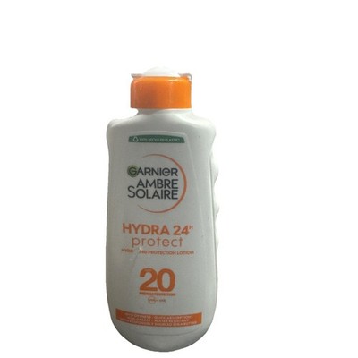 Sonnenschutz Milch Garnier Ambre Solaire Hydra 24h Sonnencreme LSF20 200ml