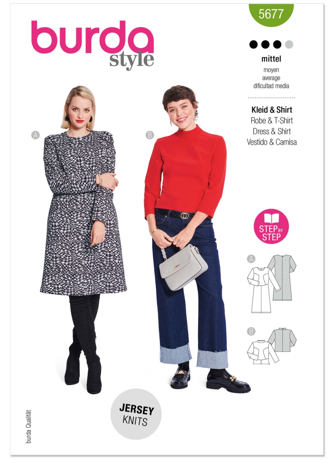 Burda SEWING PATTERN  5677 Misses' Dress & Top Sizes 10-22 Free Tracked P&P