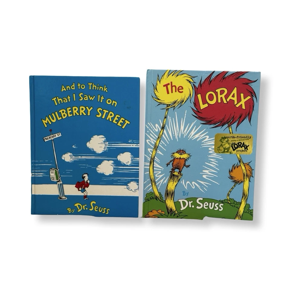 Dr. Seuss Hardcover Lot of 5 Large Books - Mulberry Street, Lorax, Horton – VGUC - Image 4 of 4