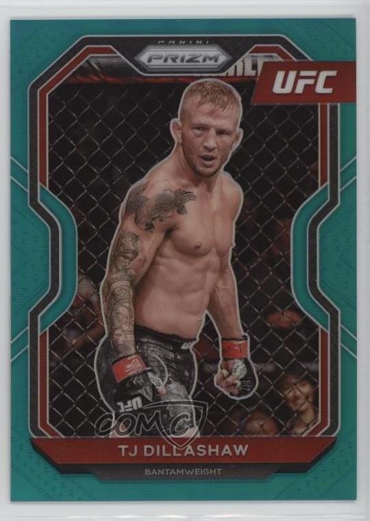 2021 Panini Prizm UFC Teal Prizm 9/49 TJ Dillashaw #23 z1b
