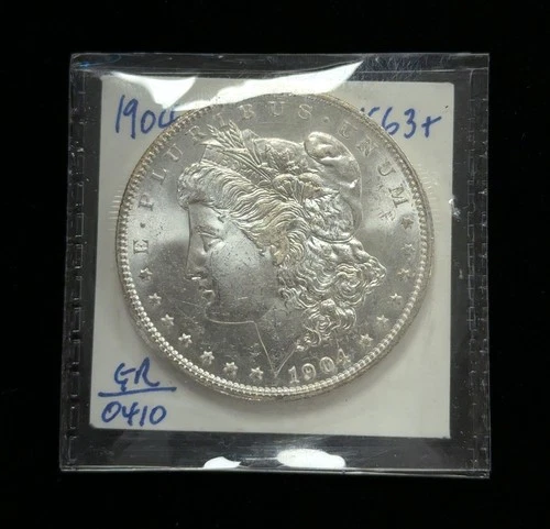 1904-O Morgan Silver Dollar Uncirculated AU/BU++ In Sleeve