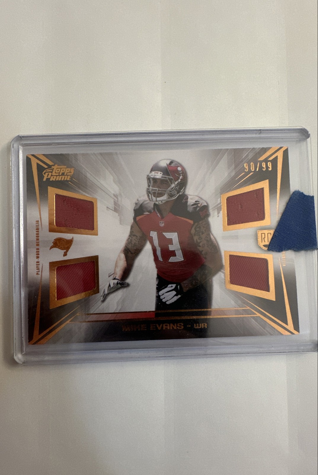 Mike Evans Topps Prime Quad Relics #QRME Base