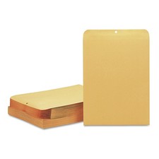 Quality Park 37810 #15 1/2 Square Flap Clasp Envelope - Brown Kraft (100/BX) New