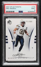 2007 SP Authentic Rookie Authentics 271/999 Eric Weddle #170 PSA 9 MINT 1c7