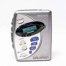 ⭐ Sony Walkman WM-FX277 FM/AM Cassette Player ~ New Drive Belt ~ Serviced ⭐