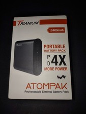 Trianium AtomPak Portable Battery Pack 10400mAh Rechargeable Powerbank Charger