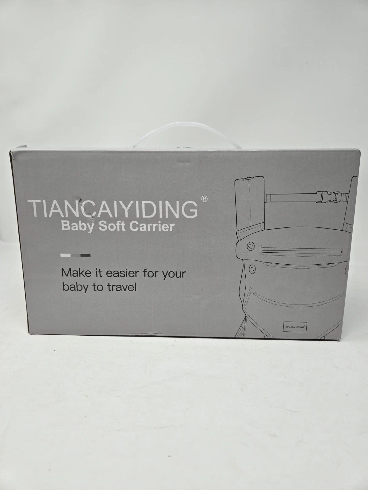 Tiancaiyiding Baby Soft Carrier Blue 0-36 Months Front & Back
