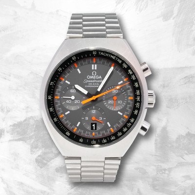 OMEGA SPEEDMASTER MARK II CO-AXIAL 32710435006001 EDELSTAHL 2018 FULL SET LUXUS