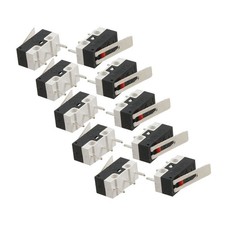 10 Pcs Micro Switch AC 1A 125V Long Hinge Lever for Electronics