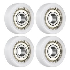 4Pcs 608ZZ Ball Bearing 8x28x10mm Double Metal Shielded Chrome Steel White