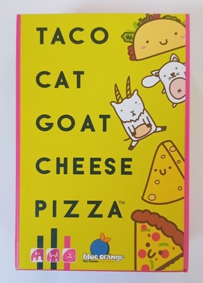 DAVE CAMPBELL ''TACO CAT GOAT CHEESE PIZZA'' (2022) KARTENSPIEL VON BLUE ORANGE
