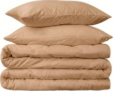 415 Thread Count Percal Full/Queen Duvet Cover Set - 100 Peruvian Pima Cotton,