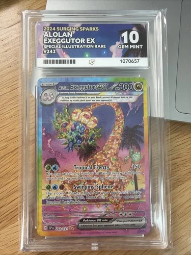 Pokémon TCG Surging Sparks Alolan Exeggutor Card EX 242/191 Ace 10