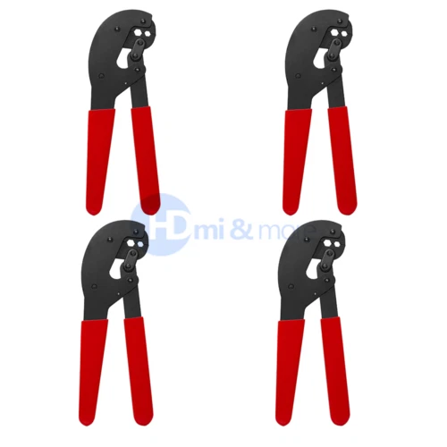 4x Hex Crimping Tool For RG59 RG6 Regular Quad Connectors