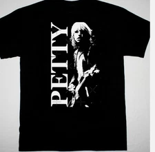 RETRO Tom Petty T-shirt Black Short Sleeve
